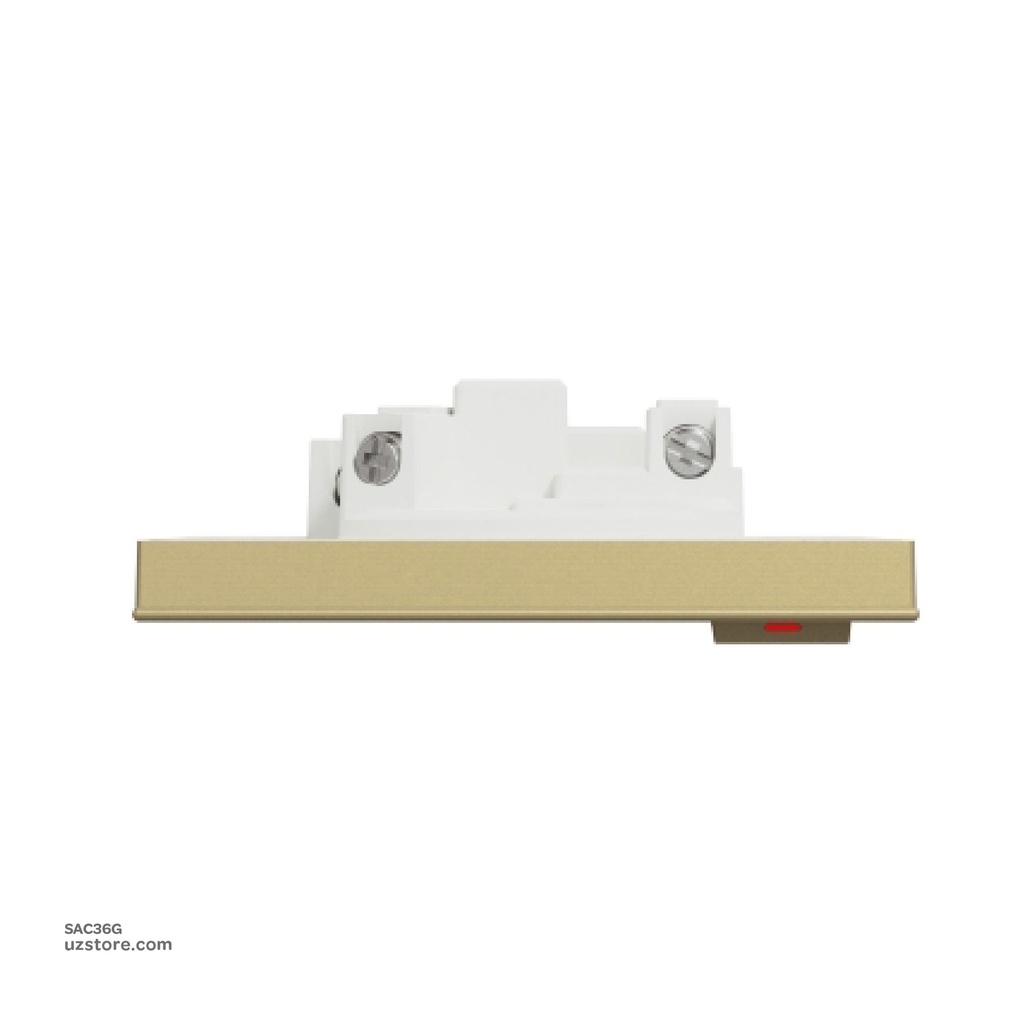 Switch socket 13A 3*3 Schneider Avatar On C Wine Gold