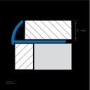 UROSHRINK Spain Tile Corner Plastic Trim 188-BL Blanco 10MM (ES) White