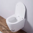 Vlavu wall-hung toilet ( WC ) Tornado Flushing System P-trap: 180mm roughing-in UF seat & cover  535*360*355mm CB.16.0109