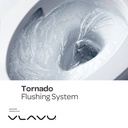 Vlavu wall-hung toilet ( WC ) Tornado Flushing System P-trap: 180mm roughing-in UF seat & cover  535*360*355mm CB.16.0109