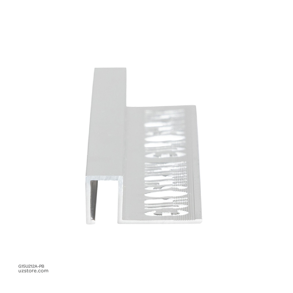 UROSHRINK Spain Tile Corner Steel Trim 212A-PB Plata Brillo 10MM (ES) Bright Silver