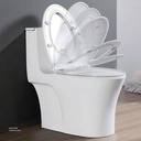 Vlavu Washdown one-piece toilet  Rimless dual-flush , S-trap 250mm , UF seat cover WCV1138