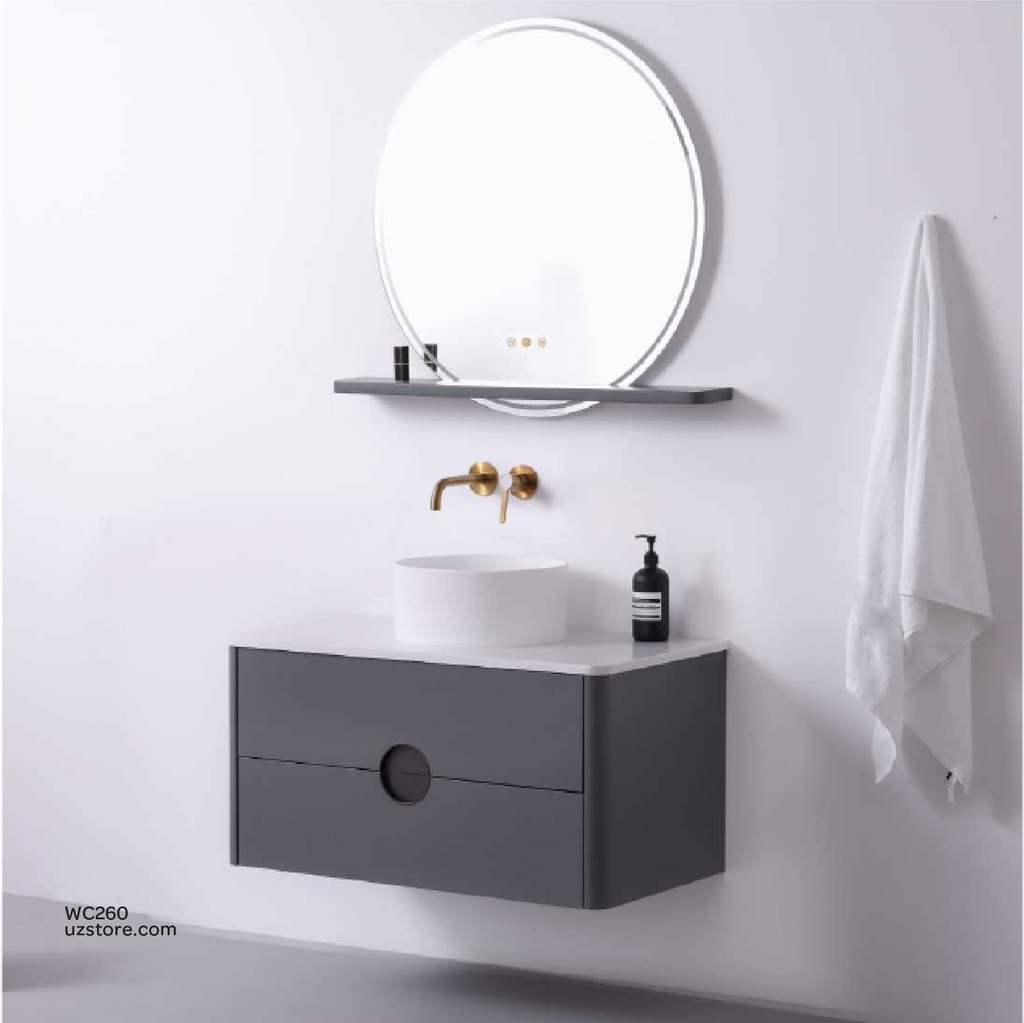 WashBasin Cabinet, Side Cabinet and Mirror  with LED light KZA-2137120