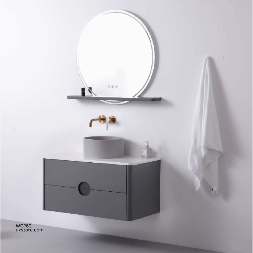 WashBasin Cabinet, Side Cabinet and Mirror  with LED light KZA-2137120