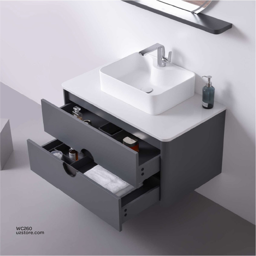 WashBasin Cabinet, Shelf and Mirror  with LED light KZA-23102090 900*500*450