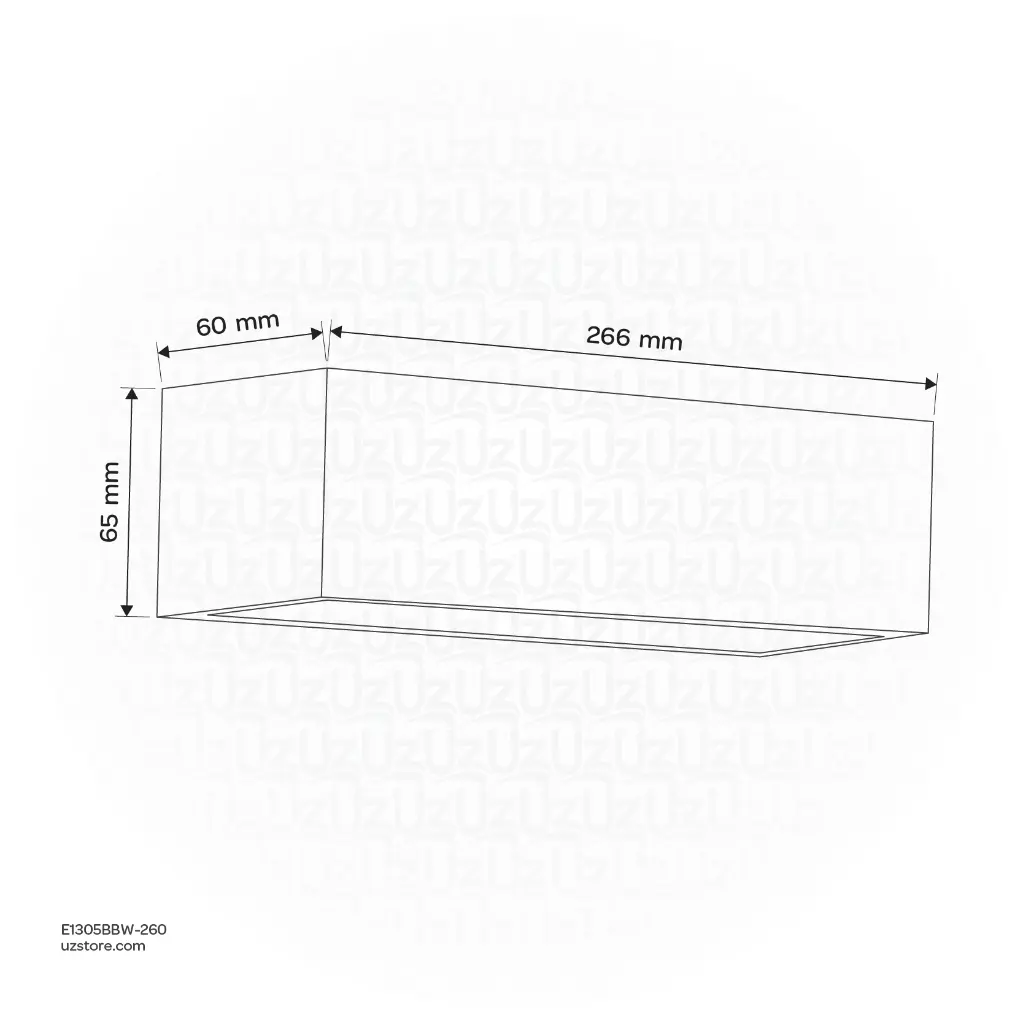 Uzstore Outdoor Wall Light  E1305BBW-260-02.webp