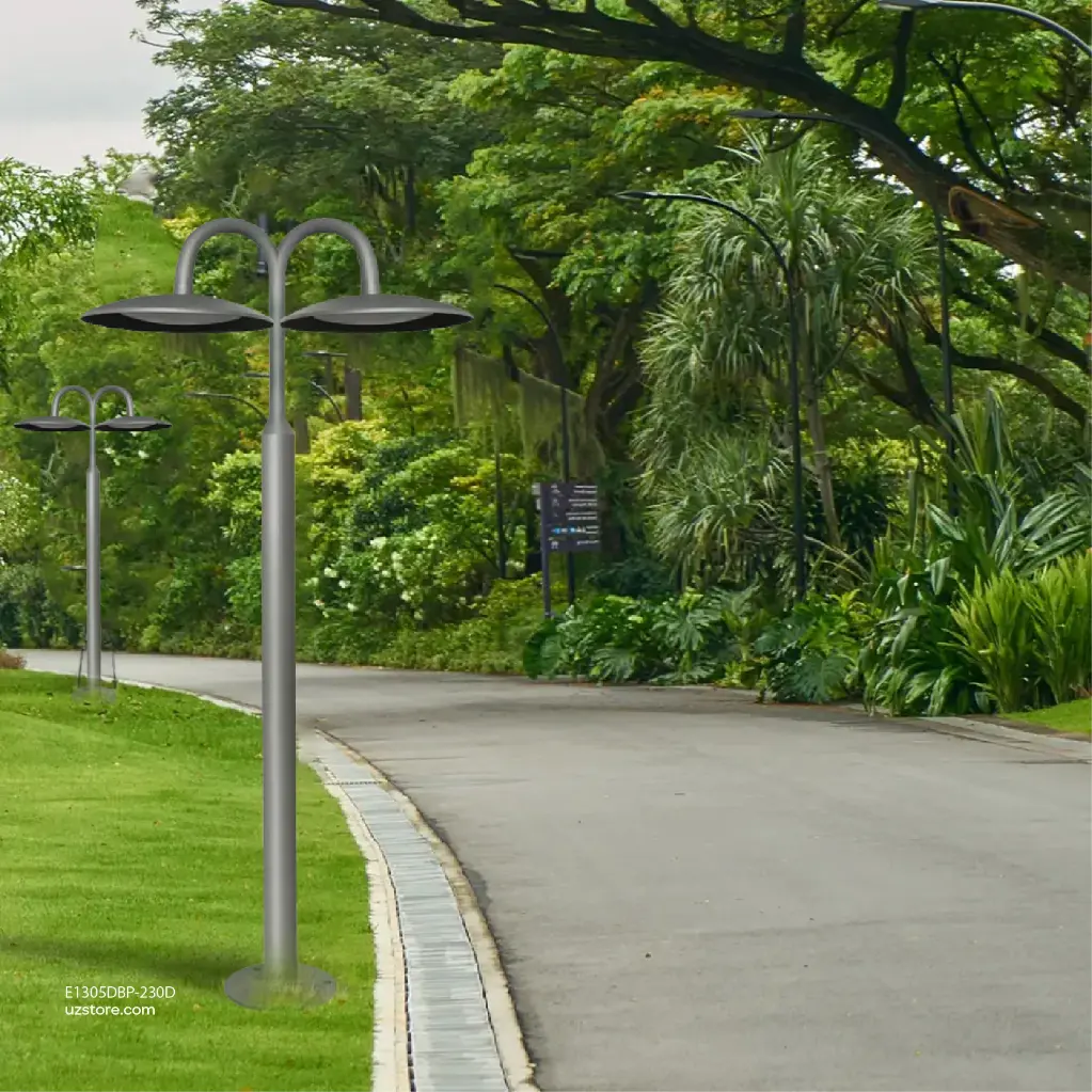 Uzstore Outdoor Double Pole Light   E1305DBP-230D-02.webp