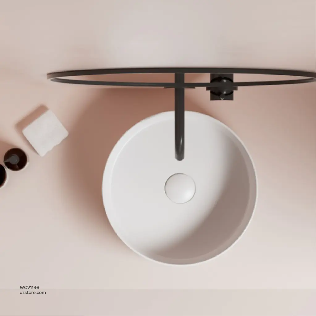 Uzstore Vlavu Art Basin Counter top mounting 355 x355 x120mm WCV1146-05.webp