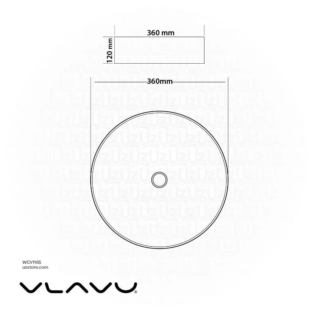 UZSTORE Vlavu Art Basin (Above Counter)  WCV1165-02.webp