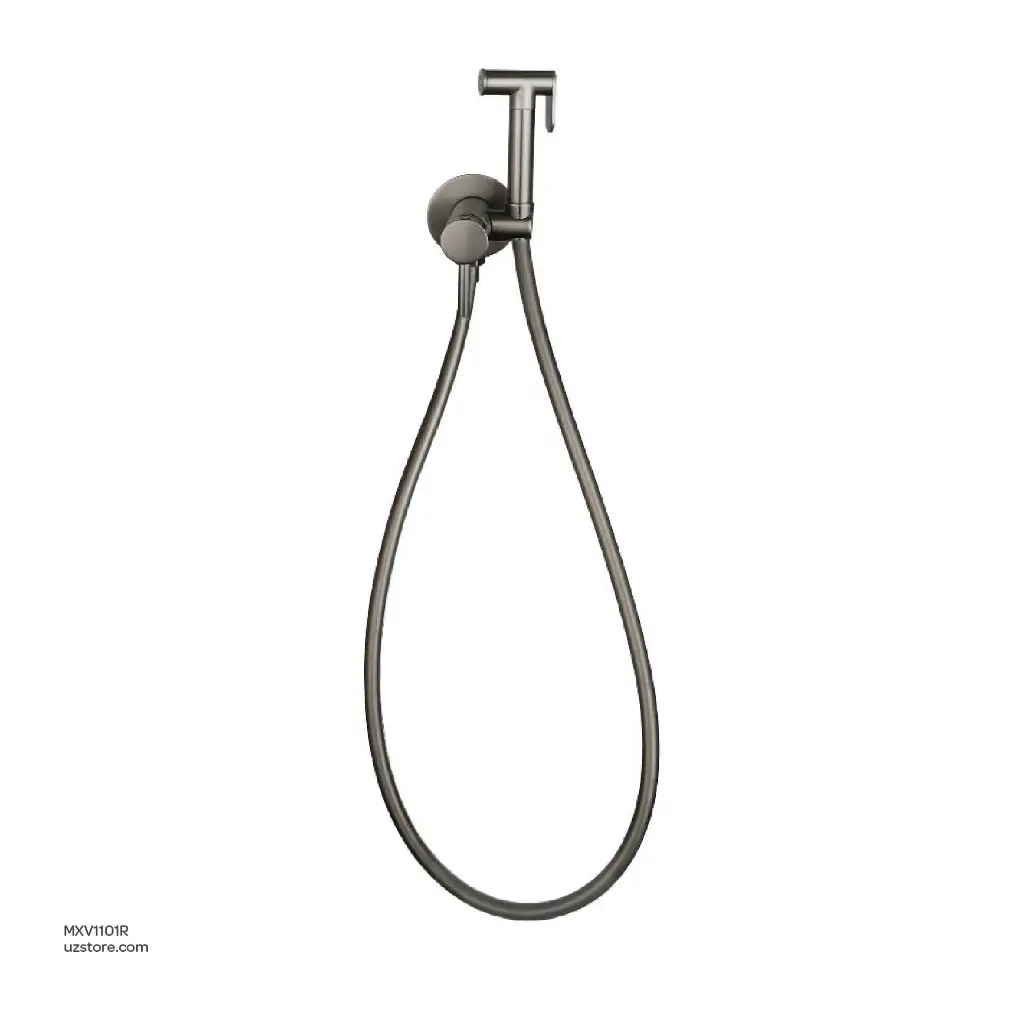 Uzstore Vlavu Concealed Shattaf Set – Cold Hot Water Mixer, Sprayer, 1.2m PVC Hose – Gun Grey – E-A65012K MXV1101R-03.webp