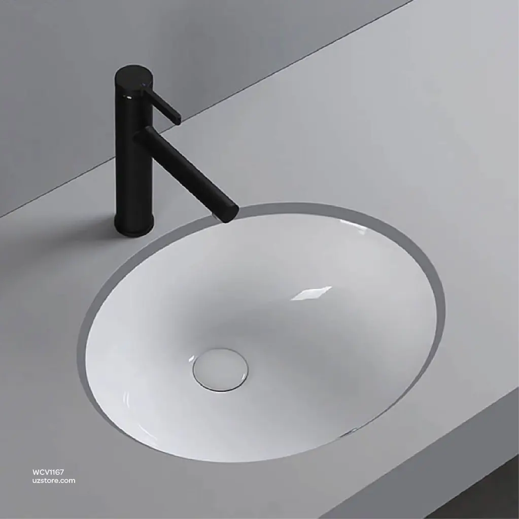 Uzstore Vlavu Under Counter Basin – 493×400×210mm, Glossy White – CB.19.0104 WCV1167-03.webp