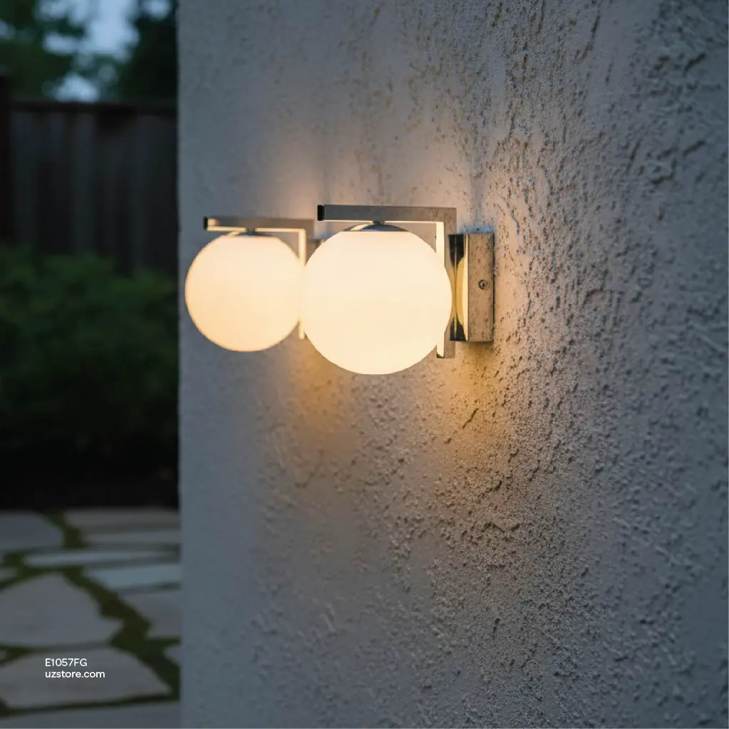 Uzstore OPTARA Wall Light - Ø 150mm, 3000K, Stainless steel+Glass, Rose gold 33101 Rose gold E1057FG-03.webp