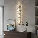 Uzstore OPTARA Wall Light - Ø 90×H835mm, 3000K, Stainless steel+Crystal, Chrome+Clear E1057G 835-01-03.webp