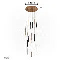 Uzstore Double Height Chandelier (Multi-Color), Ø80cm, 130W, 3000K , MD20047-75 E1057A-75-03.webp