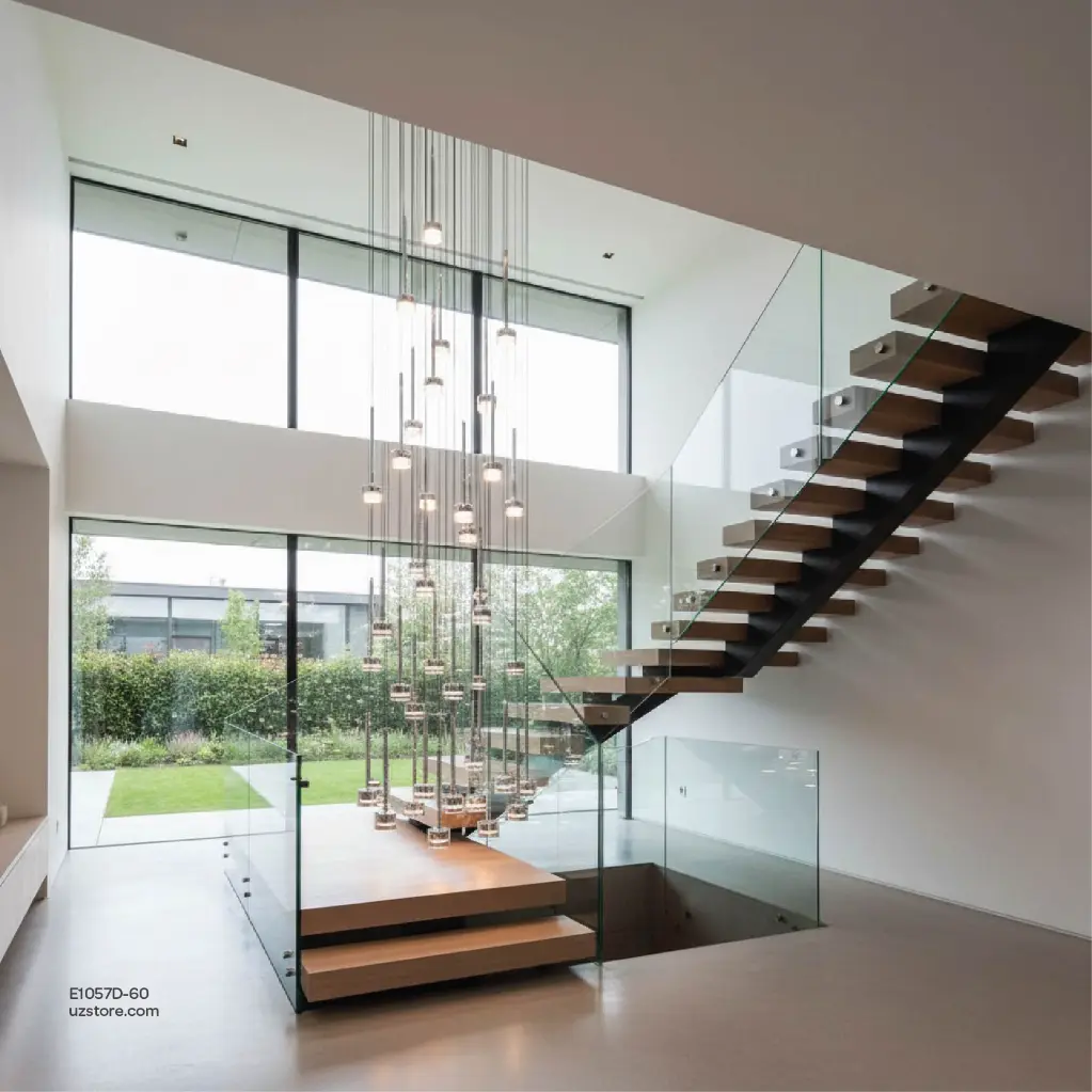 Uzstore Cluster Pendant Light (All Black), Ø80cm, 75W, 3000K , MD20118B-60  E1057D-60-04.webp