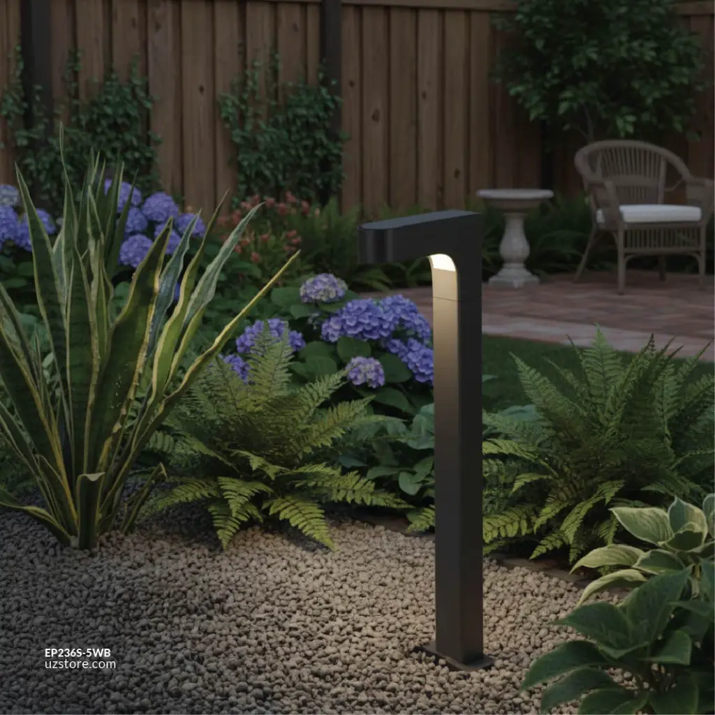 Uzstore OPPLE LED Bollard Light E5-5W 3000K BK Black  H 650 MM Warm White 718001002101 EP236S-5WB-03.webp