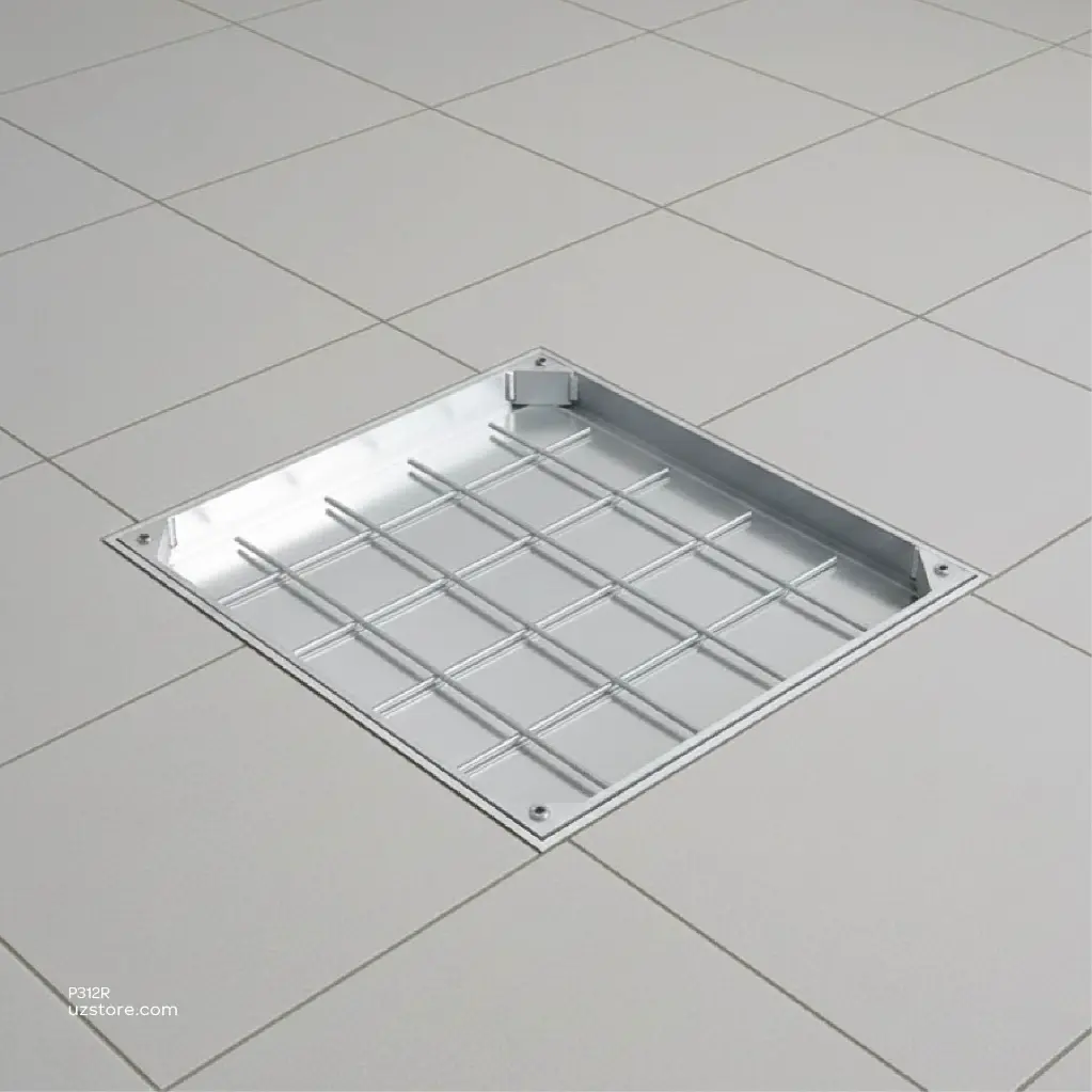 Uzstore Aluminium Manhole Cover Tile 40x40 AALINV005603  P312R-02.webp