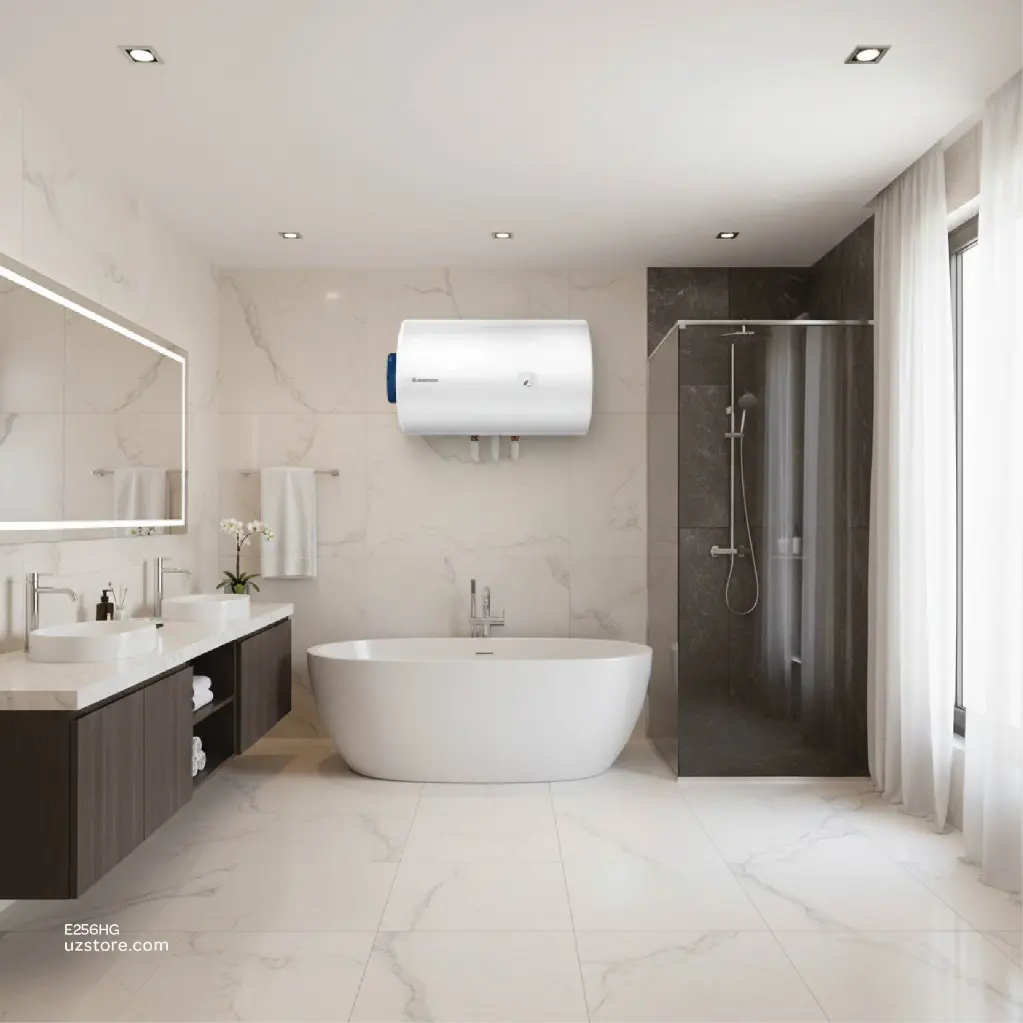 Uzstore ARISTON Electric Water Heater 50Ltr Horizontal , 1.2kW , 220-240V, Made in EGYPT  E256HG-04.webp