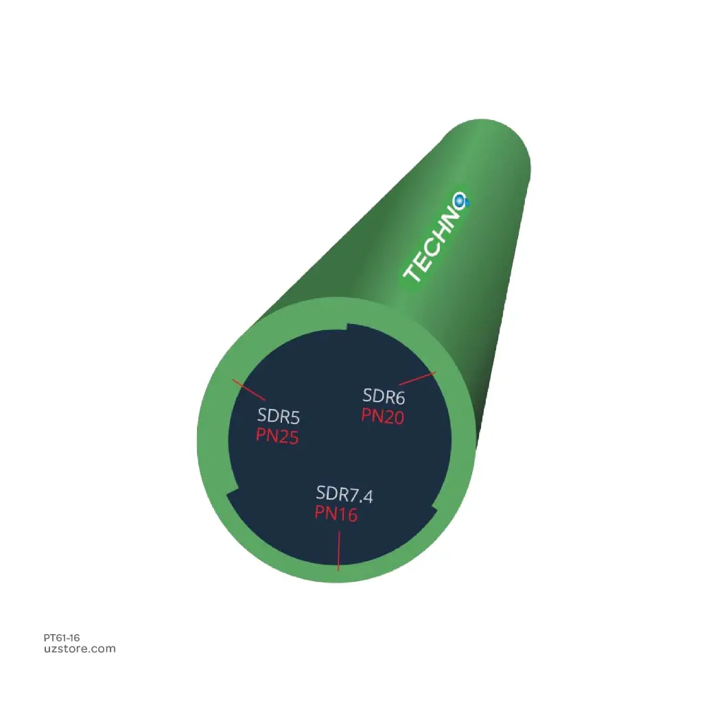 Uzstore  One half Inch  PIPE ( Techno ) PN16 PT61-16-02.webp