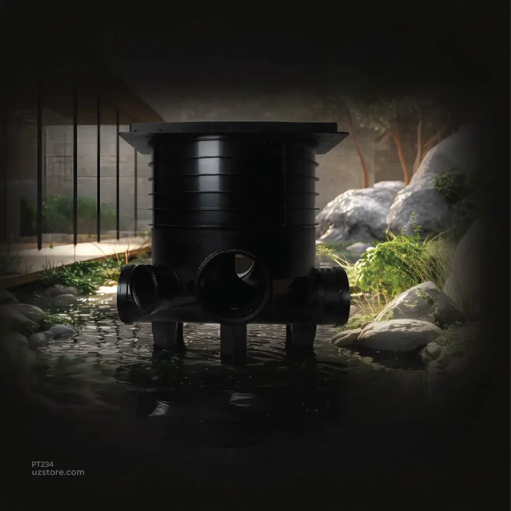 Uzstore TECHNO 300mm Recessed Square Inspection Chamber Plastic Cover PT234-02-02.webp