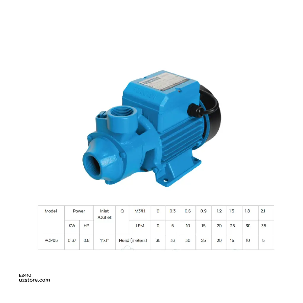 Uzstore PRAKASH  0.5 HP PERIPHERAL PUMP - PCP05 E2410-02.webp