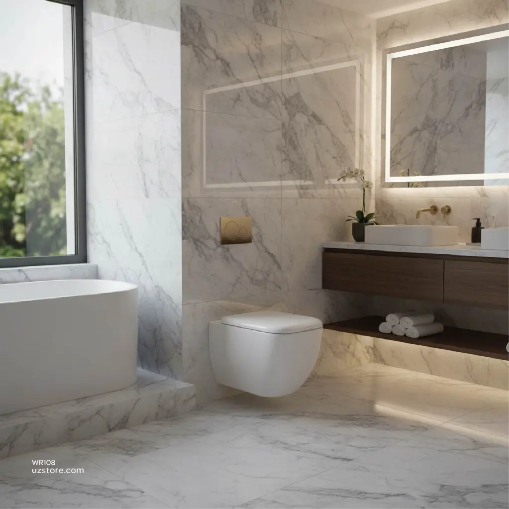 Uzstore RAK- Metropolitan Wall Hung WC & Seat Cover MP13AWHA-MP05SCQRAWHA WR108-03.webp