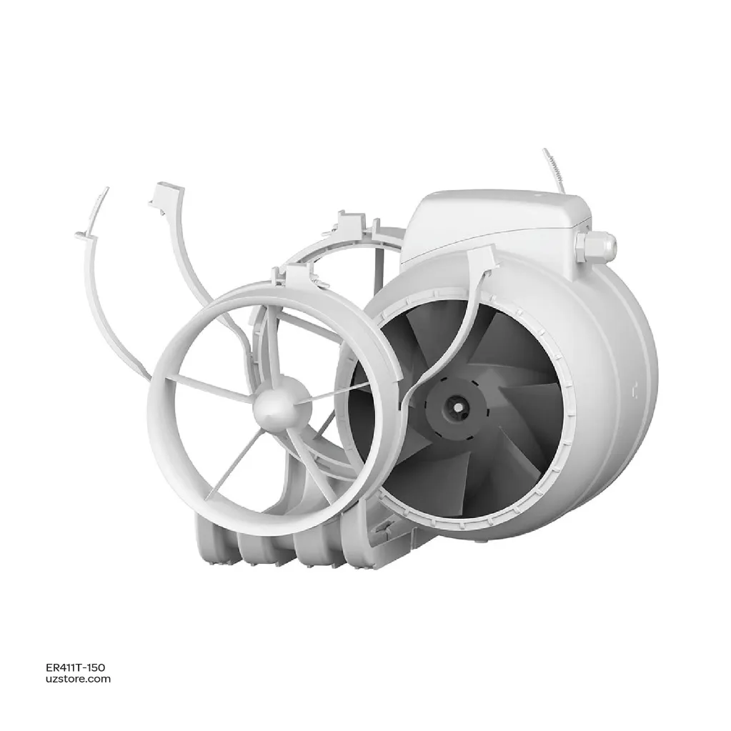 Uzstore In line mixerd flow Axial duct fan ERA TYPHOON 150 160 2SP 6 Inch Made in Russia  ER411T-150-04.webp