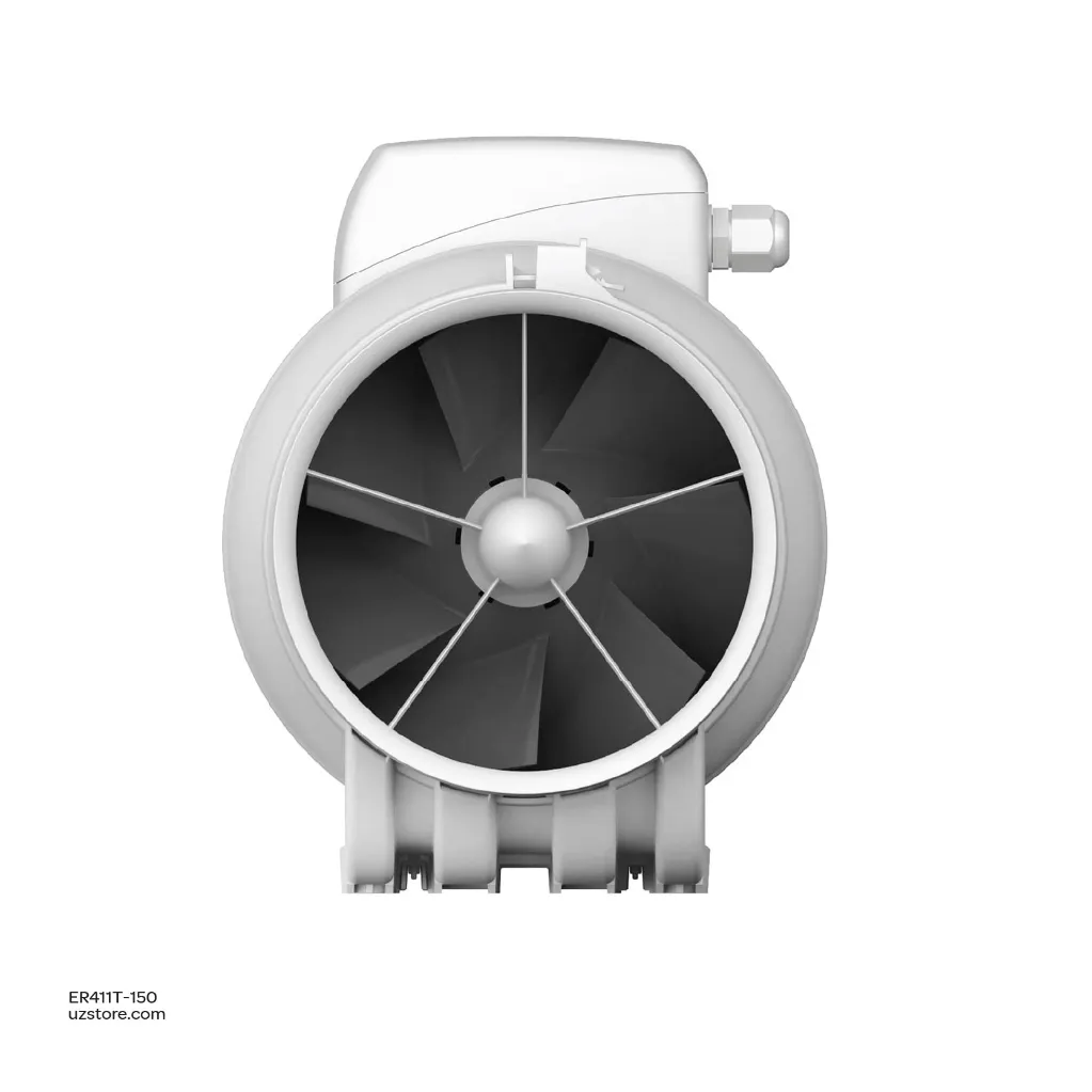 Uzstore In line mixerd flow Axial duct fan ERA TYPHOON 150 160 2SP 6 Inch Made in Russia  ER411T-150-03.webp