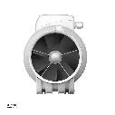 Uzstore In line mixerd flow Axial duct fan ERA TYPHOON 150 160 2SP 6 Inch Made in Russia  ER411T-150-03.webp