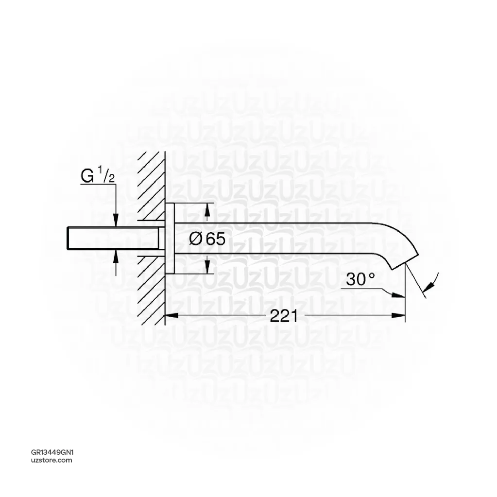 Uzstore GROHE Essence Bath spout , 13449GN1 , brushed cool sunrise GR13449GN1-02.webp