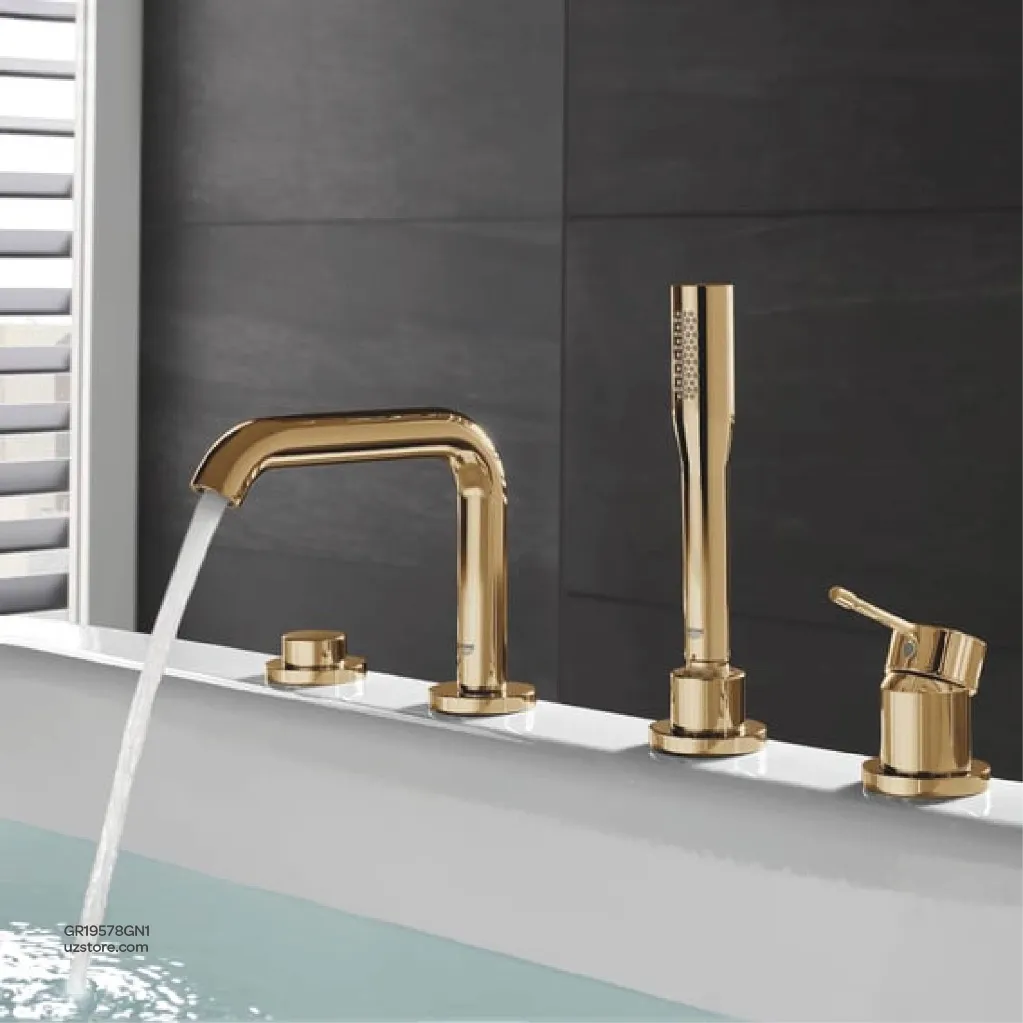 Uzstore  GROHE Essence 4-hole bath combination , 19578GN1 , brushed cool sunrise GR19578GN1-03.webp
