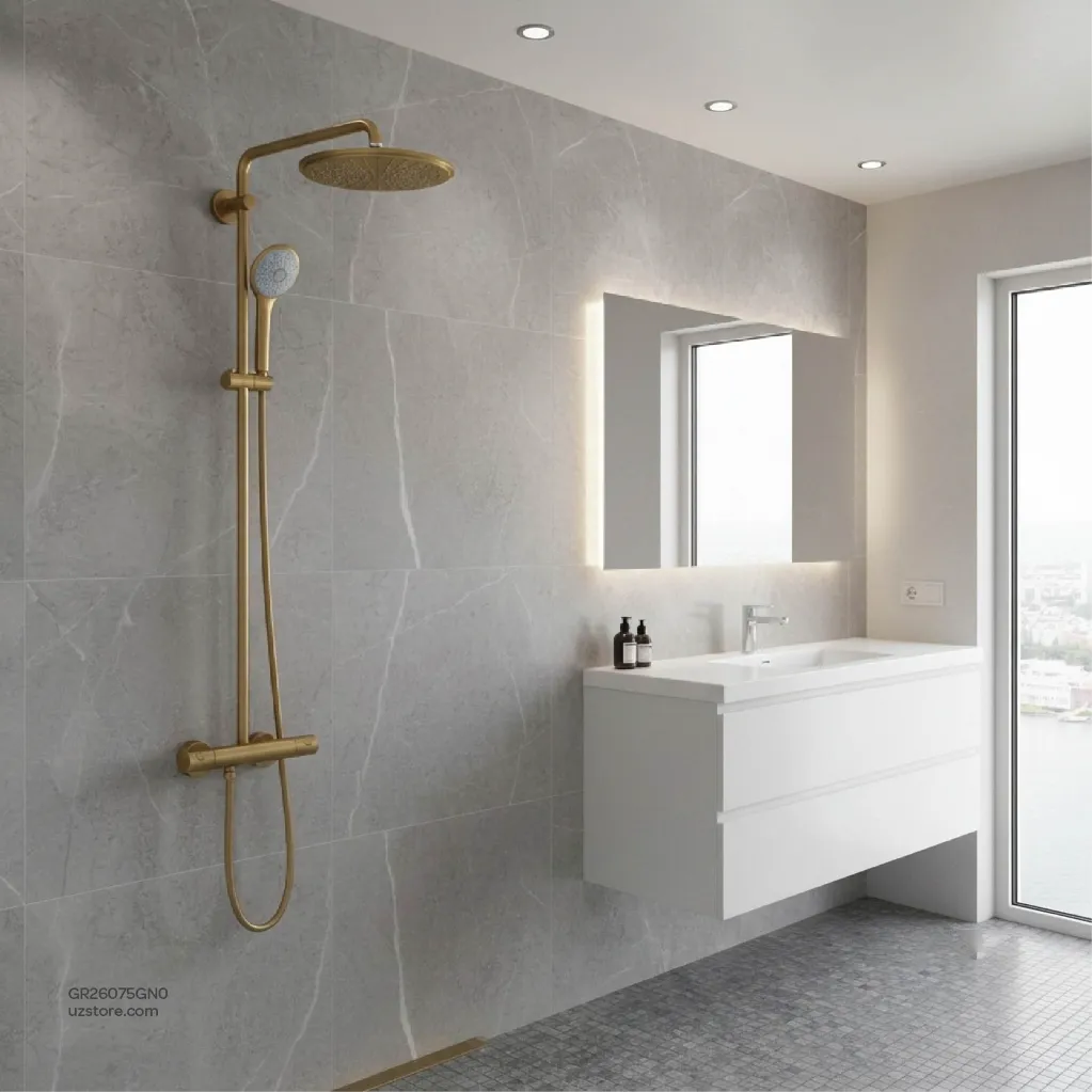 Uzstore Euphoria System 310 Shower system with safety mixer for wall mounting GR26075GN0-03.webp