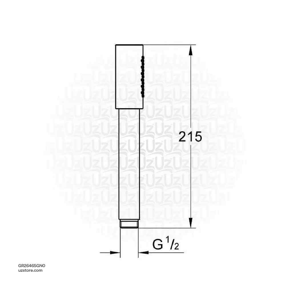 Uzstore GROHE Rainshower Aqua Stick Hand shower 1 spray , 26465GN0 , brushed cool sunrise GR26465GN0-02.webp