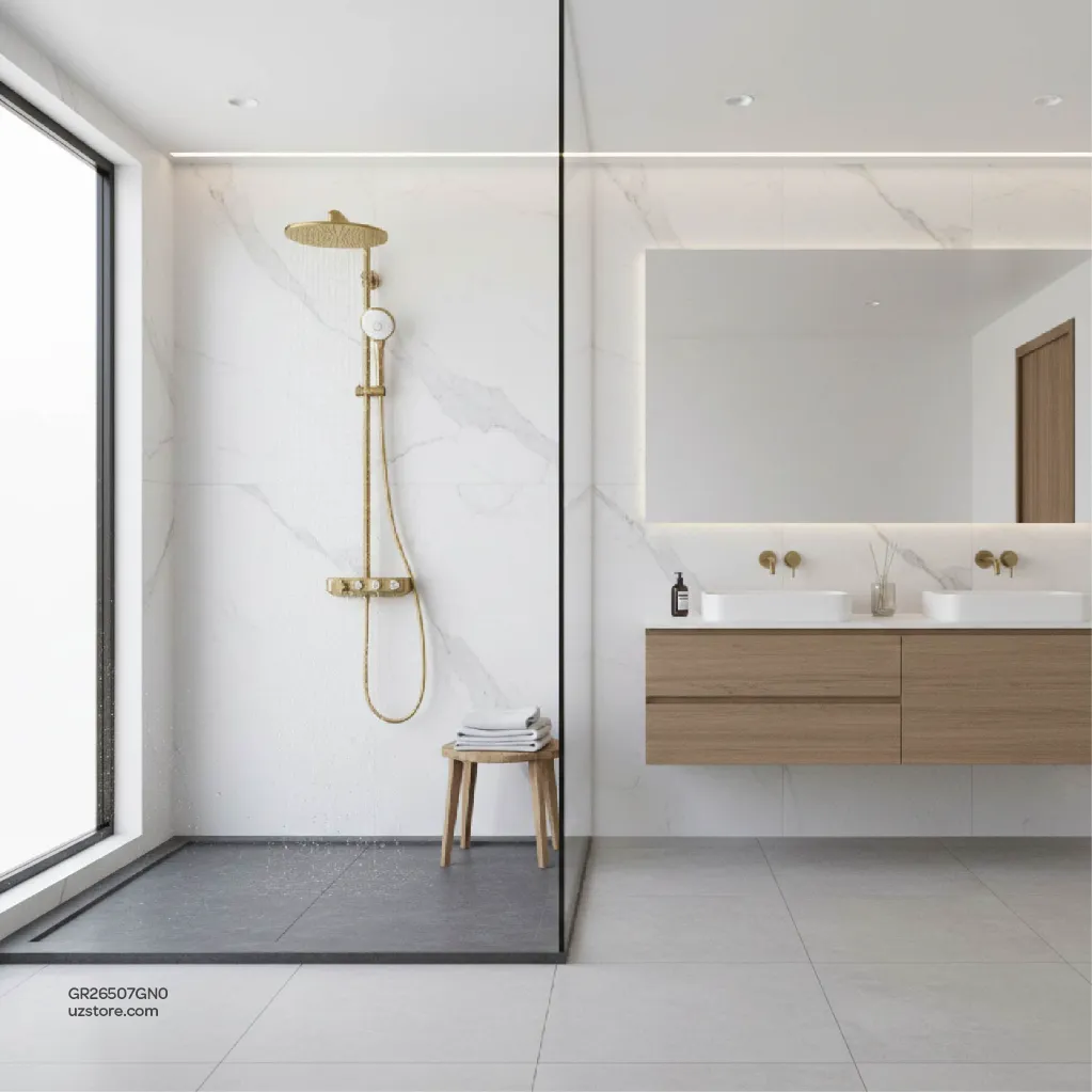 Uzstore Shower system with thermostat for wall mounting  GR26507GN0-04.webp