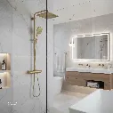 Uzstore Rainshower SmartActive 310 Cube Shower system with Safety Mixer for wall mounting GR26837GN0-03.webp