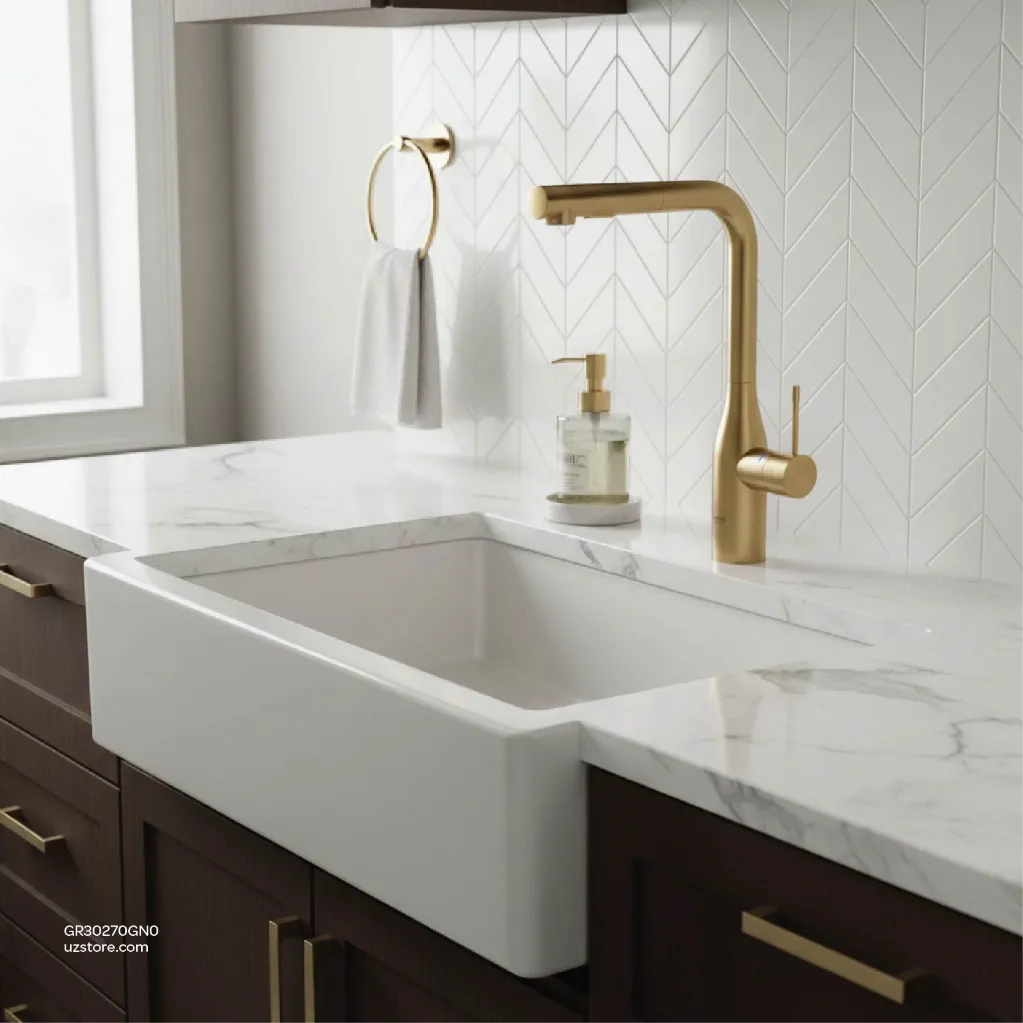 Uzstore GROHE Essence Single-lever sink mixer Half Inch , 30270GN0 , brushed cool sunrise  GR30270GN0-03.webp