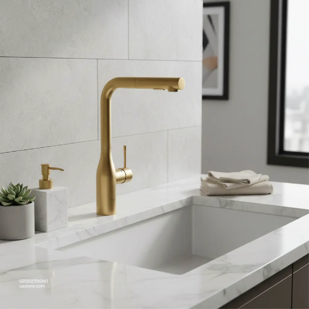 Uzstore GROHE Essence Single-lever sink mixer Half Inch , 30270GN0 , brushed cool sunrise  GR30270GN0-04.webp