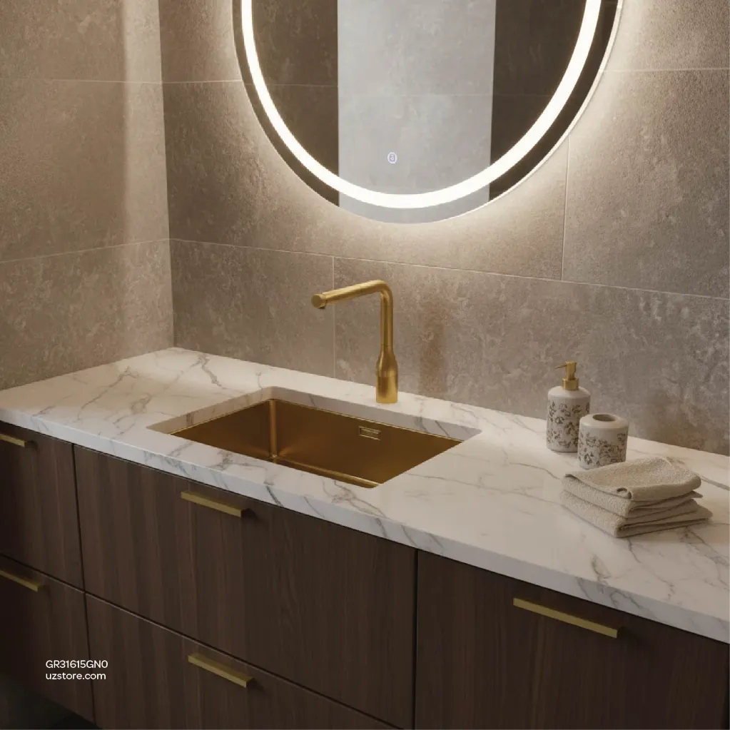 Uzstore  GROHE Essence SmartControl Sink mixer with SmartControl , 31615GN0 , brushed cool sunrise  GR31615GN0-03.webp