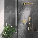 Uzstore  GROHE Grohtherm SmartControl Concealed shower system with Rainshower SmartActive 310 Cube , 34864GN0 , brushed cool sunrise GR34864GN0-03.webp