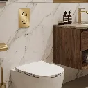 Uzstore  GROHE Arena Cosmopolitan S Wall plate , 37624GN0 , brushed cool sunrise GR37624GN0-03.webp