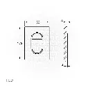 Uzstore  GROHE Arena Cosmopolitan S Wall plate , 37624GN0 , brushed cool sunrise GR37624GN0-02.webp