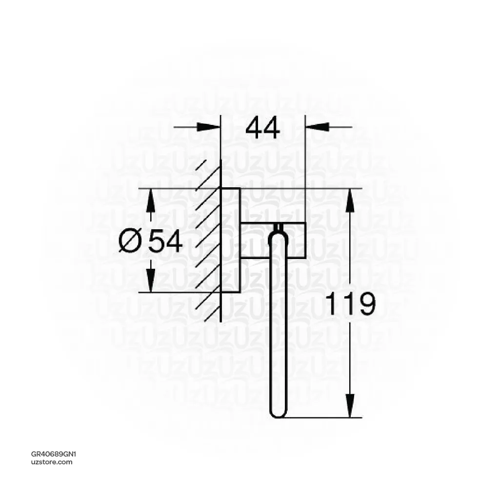Uzstore Essentials Toilet paper holder GR40689GN1-02.webp