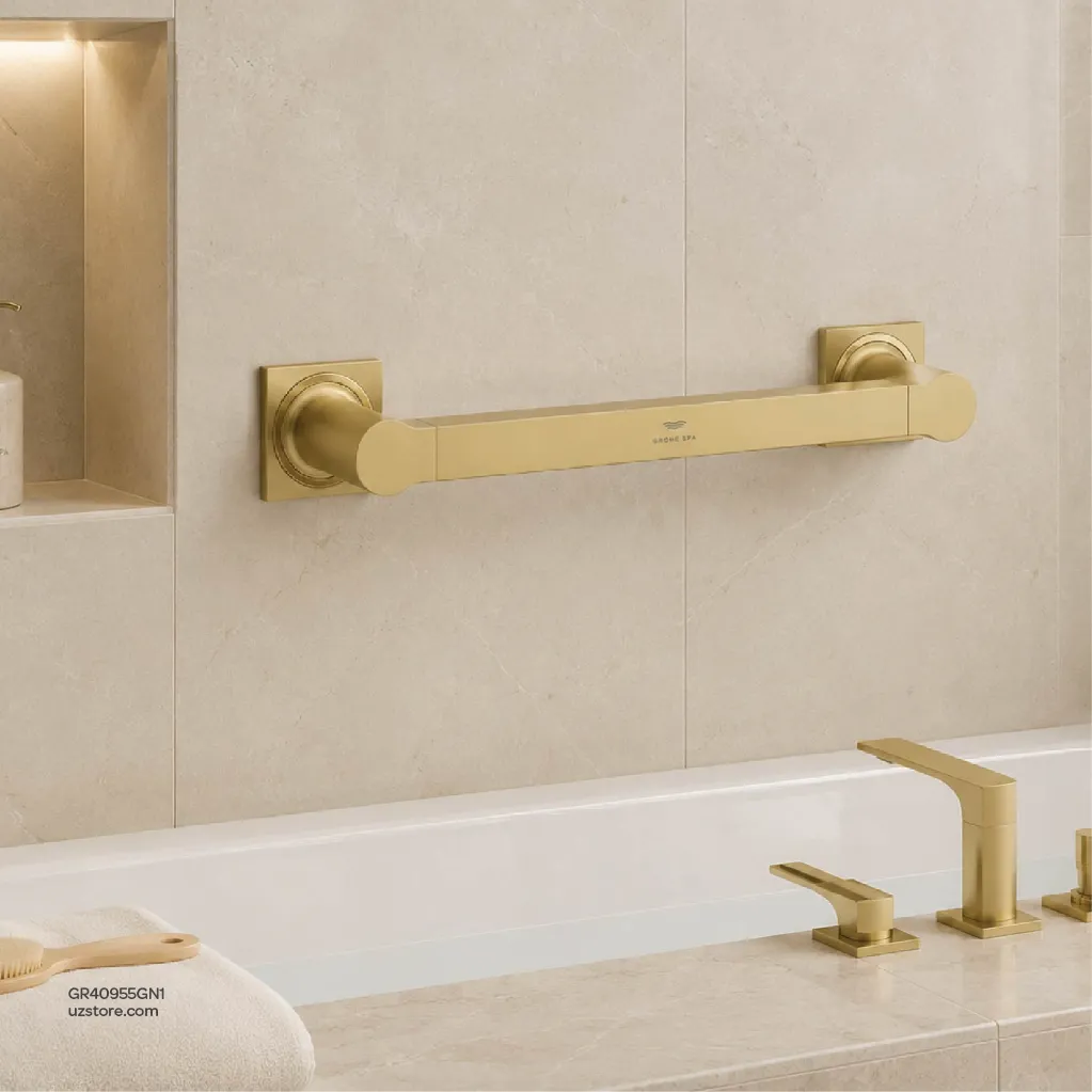 Uzstore GROHE Allure Grab rail , 40955GN1 , brushed cool sunrise  GR40955GN1-03.webp