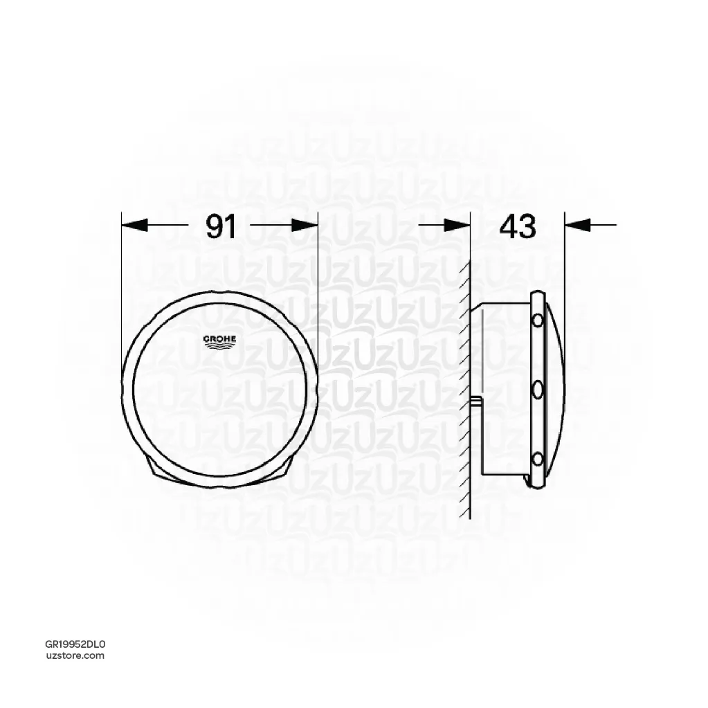 Uzstore  GROHE Talentofill Inlet , pop-up and waste-system , 19952DL0 , brushed warm sunset GR19952DL0-02.webp