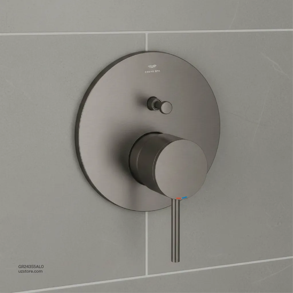 Uzstore GROHE Atrio Single-lever mixer with 2-way diverter , 24355AL0 , brushed hard graphite GR24355AL0-03.webp