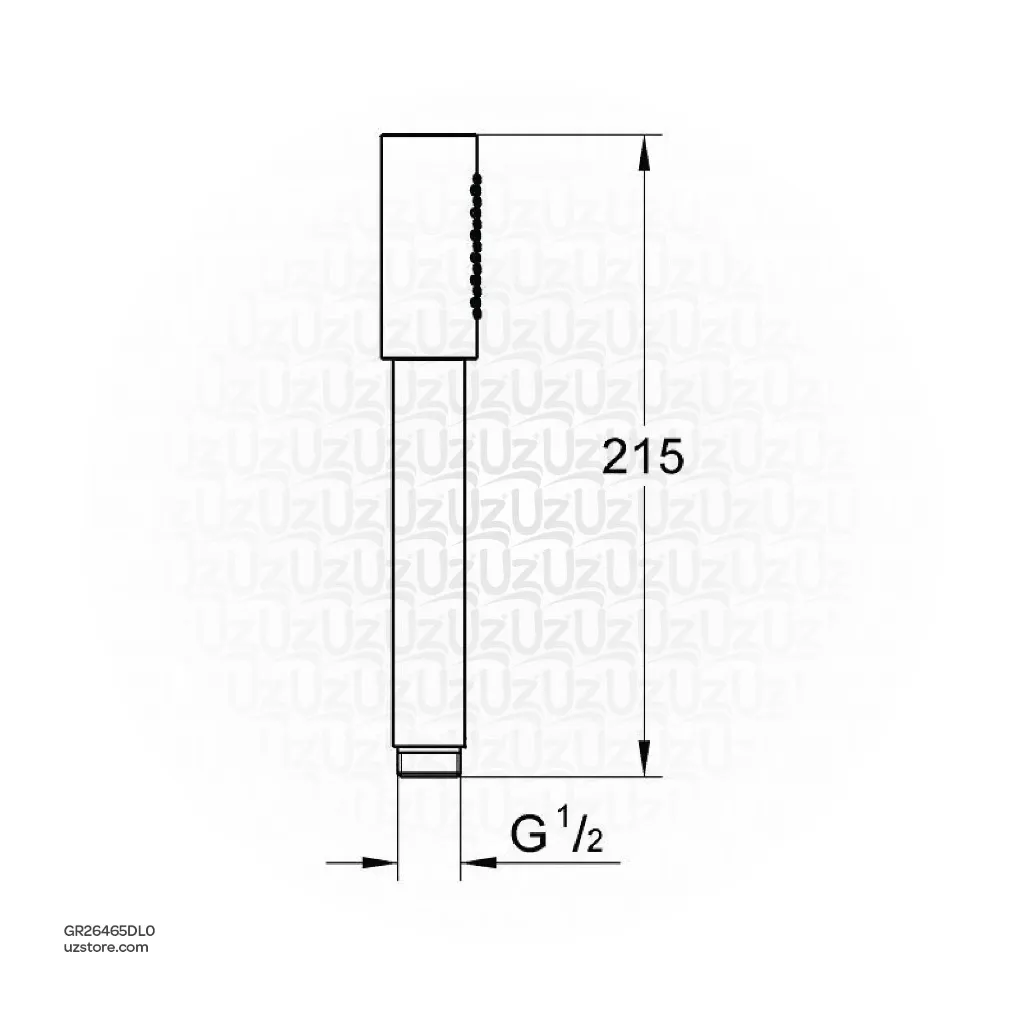 Uzstore GROHE Rainshower Aqua Stick Hand shower 1 spray , 26465DL0 , brushed warm sunset GR26465DL0-02.webp