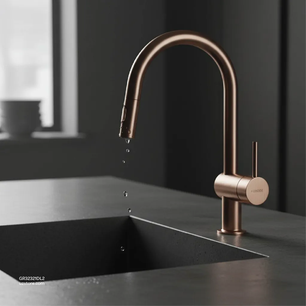 Uzstore GROHE Minta Single-lever sink mixer Half Inch , 32321DL2 , brushed warm sunset GR32321DL2-03.webp