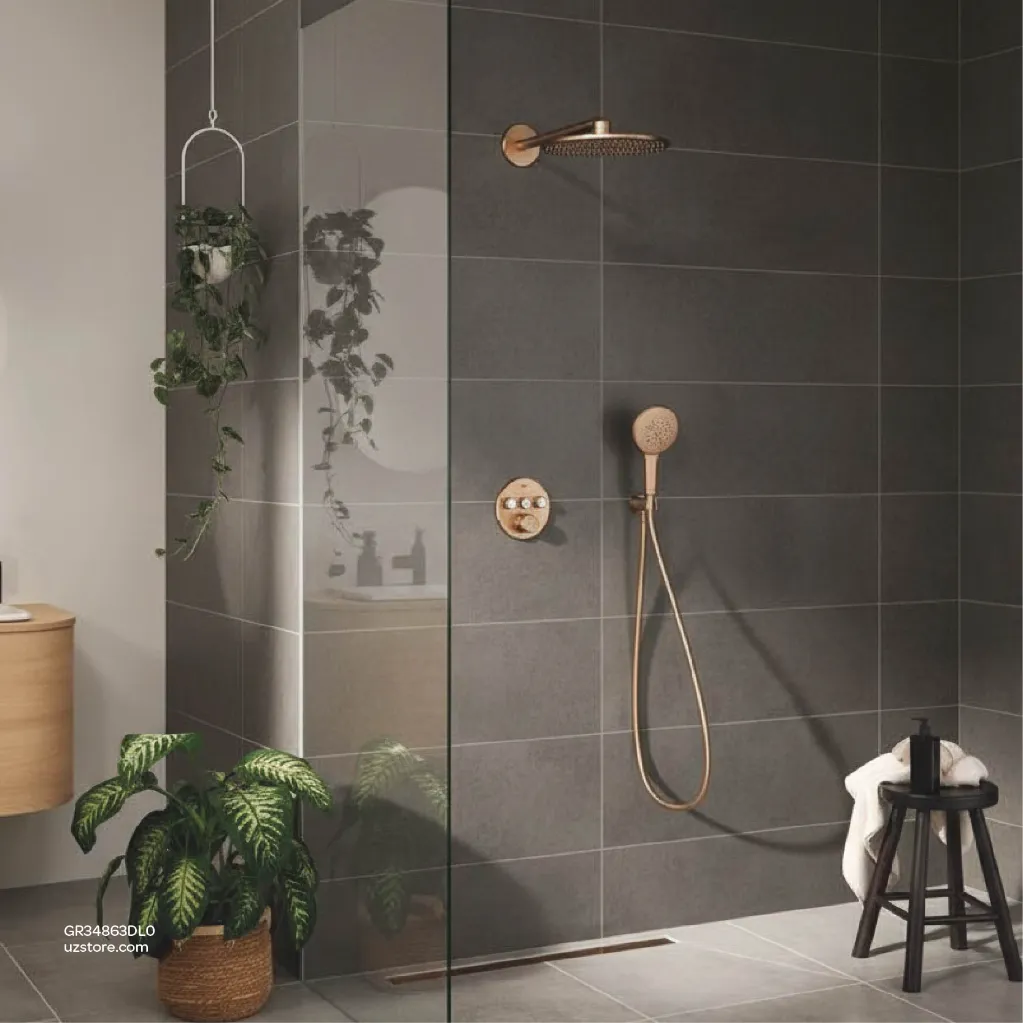 Uzstore GROHE Grohtherm SmartControl Concealed shower system with Rainshower SmartActive 310 , 34863DL0 , brushed warm sunset GR34863DL0-03.webp