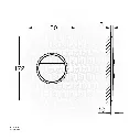Uzstore GROHE Nova Cosmopolitan S Wall plate , 37601DL0 , brushed warm sunset GR37601DL0-02.webp