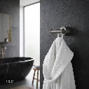 Uzstore GROHE Atrio Bathrobe hook , 40890AL0 , brushed hard graphite  GR40890AL0-03.webp